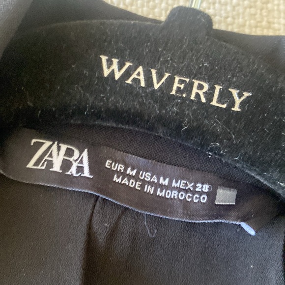 Zara Bodysuit Blazer Dress with Fringe Size M - Picture 6 of 8